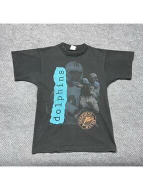 Vintage 90s Miami Dolphins Dan Marino Football Player T-Shirt Medium Rare Mens